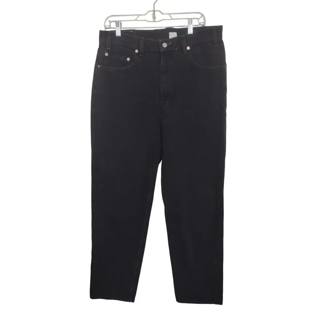 Vintage Y2K Levi's 550 Black Jeans 34 Casual Preppy Classic